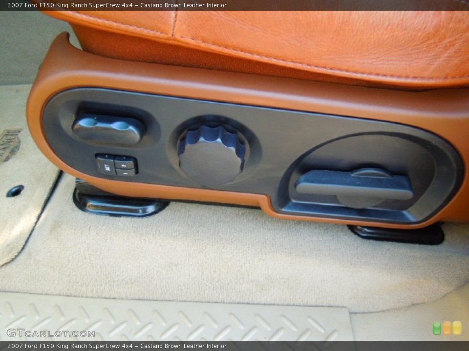Castano Brown Leather Interior Controls for the 2007 Ford F150 King Ranch SuperCrew 4x4 #63309964