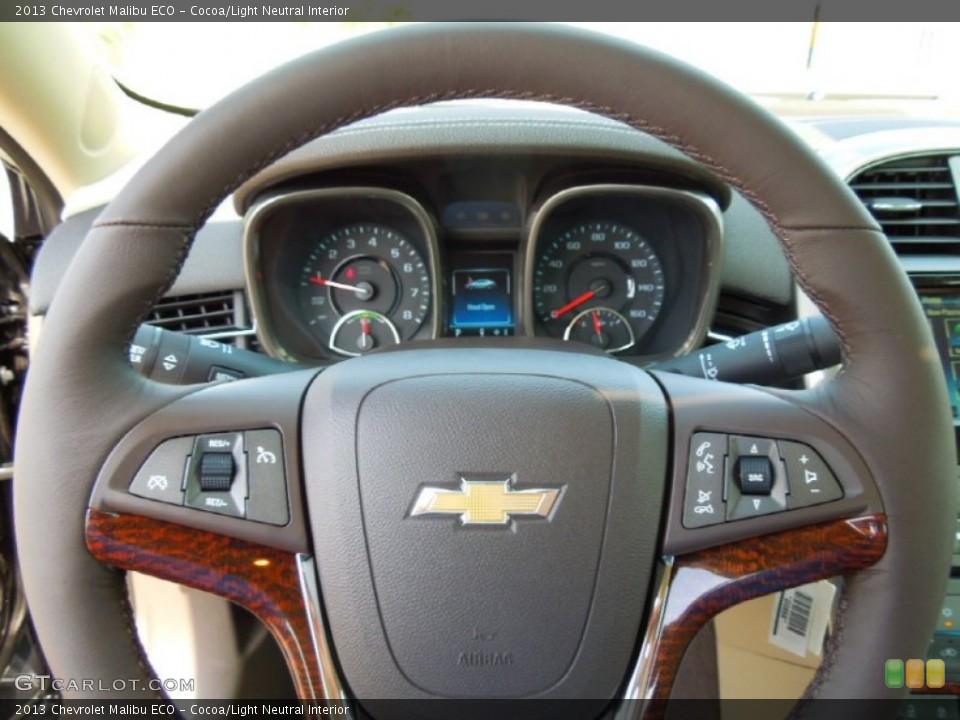 Cocoa/Light Neutral Interior Steering Wheel for the 2013 Chevrolet Malibu ECO #63310850