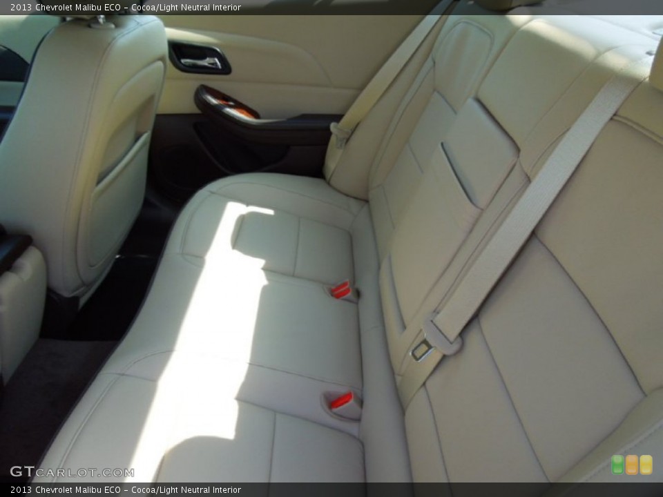 Cocoa/Light Neutral Interior Rear Seat for the 2013 Chevrolet Malibu ECO #63310868