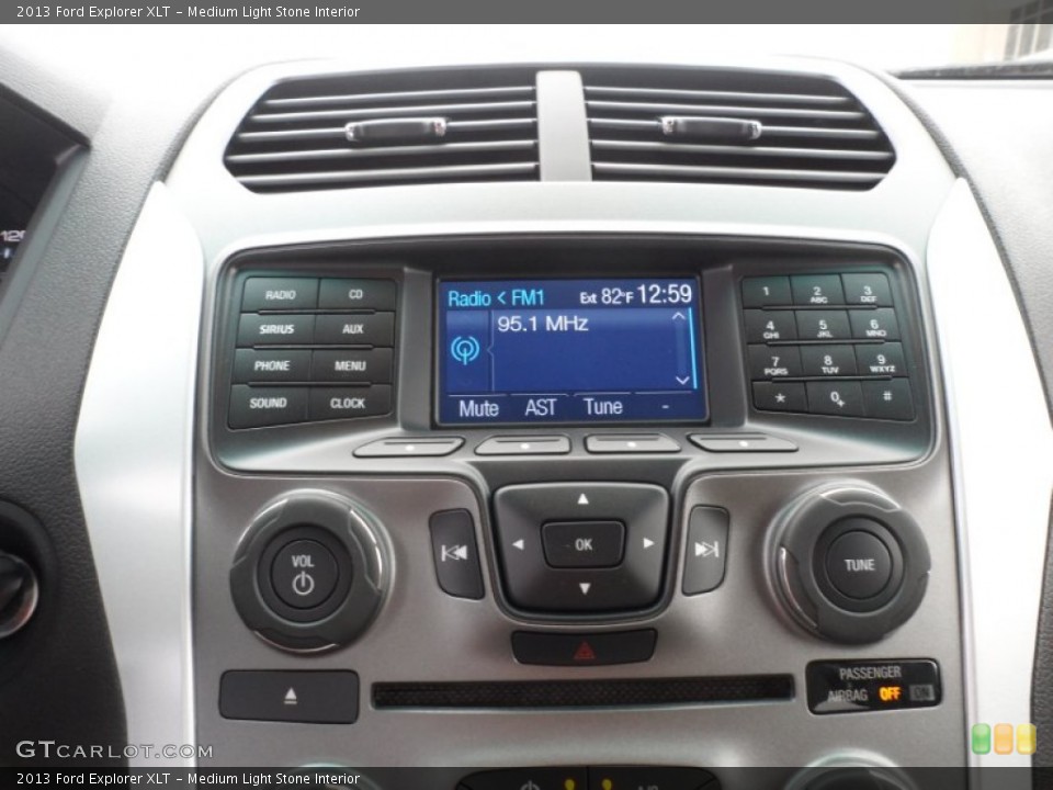 Medium Light Stone Interior Controls for the 2013 Ford Explorer XLT #63311453