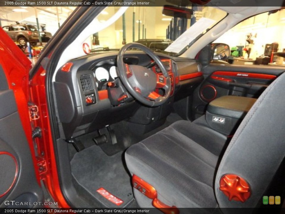 Dark Slate Gray/Orange Interior Photo for the 2005 Dodge Ram 1500 SLT Daytona Regular Cab #63314873