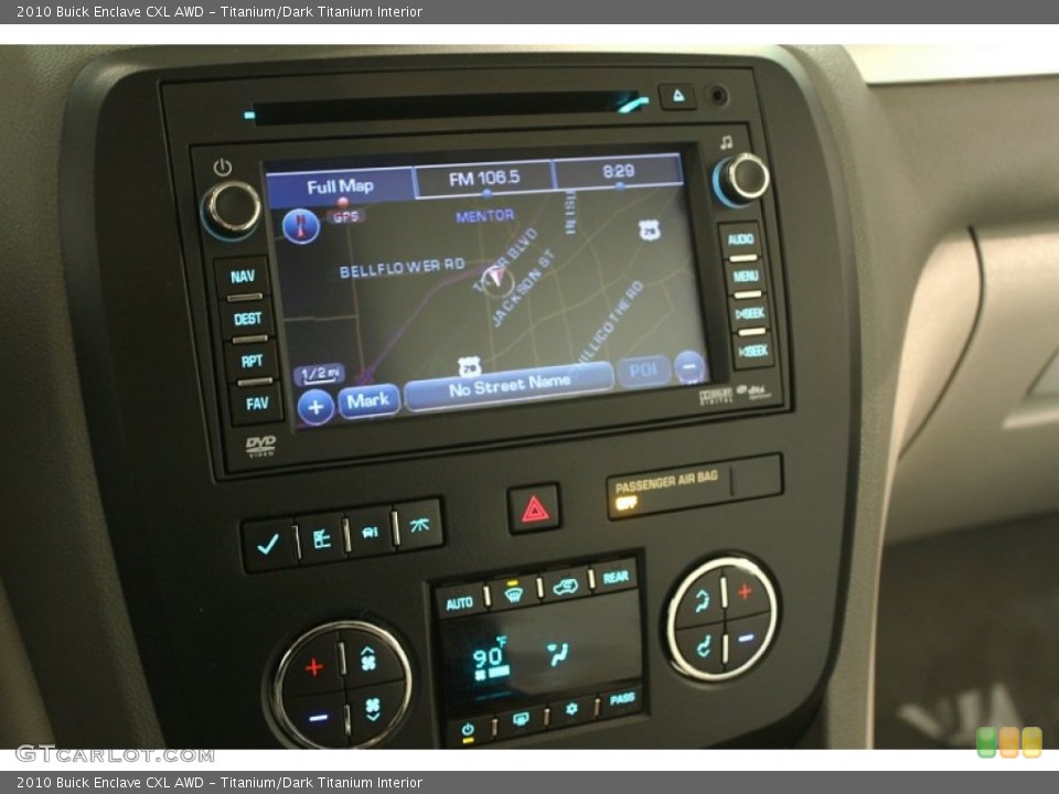 Titanium/Dark Titanium Interior Controls for the 2010 Buick Enclave CXL AWD #63315047