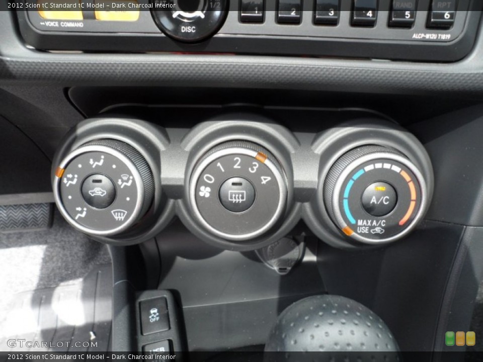 Dark Charcoal Interior Controls for the 2012 Scion tC  #63316388