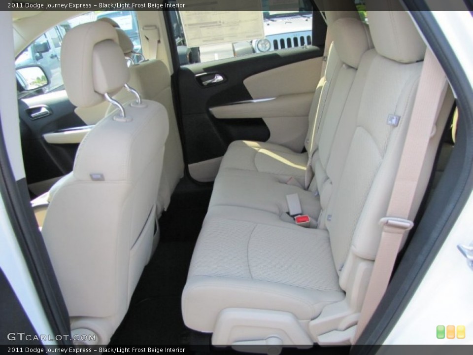 Black/Light Frost Beige Interior Rear Seat for the 2011 Dodge Journey Express #63322043