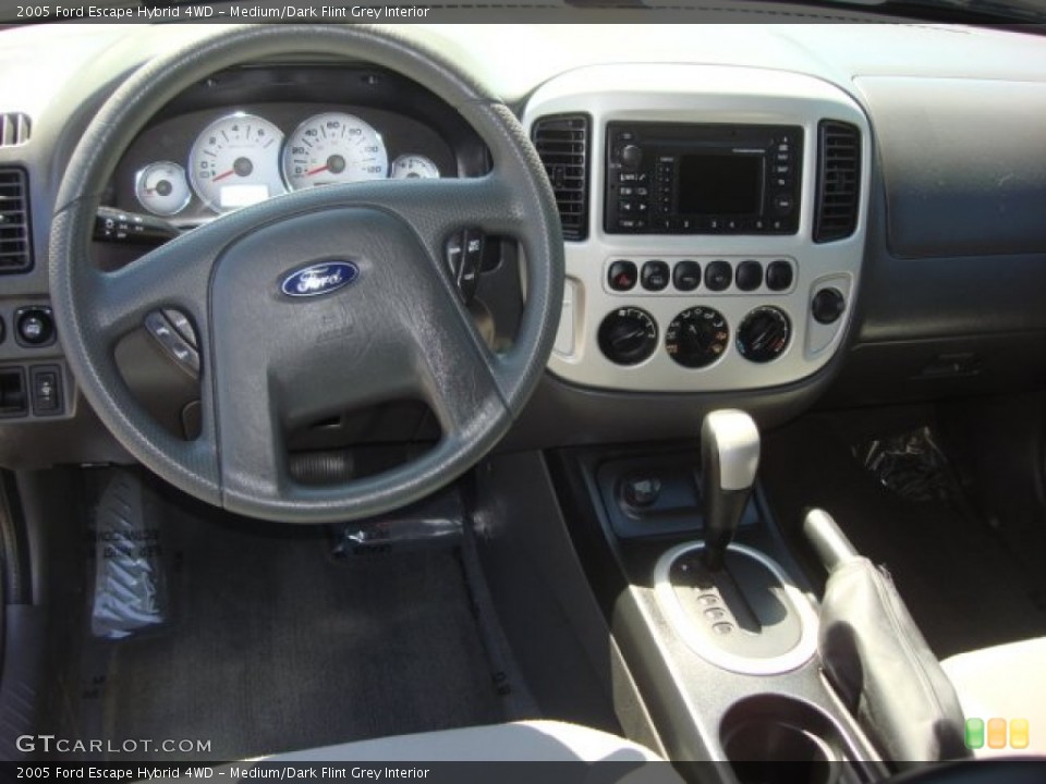 Medium/Dark Flint Grey Interior Dashboard for the 2005 Ford Escape Hybrid 4WD #63324733