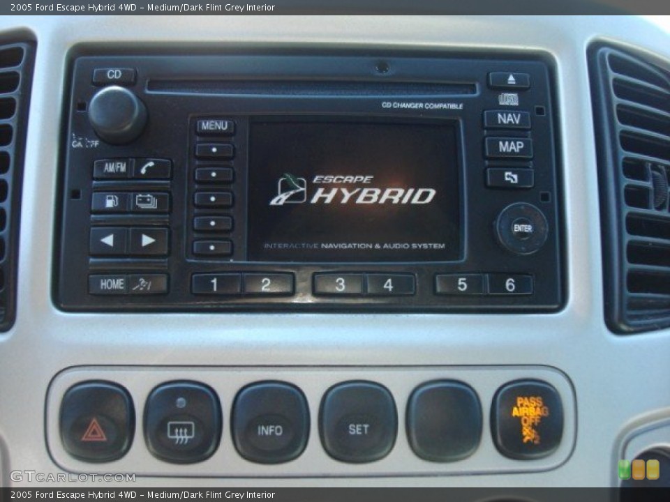 Medium/Dark Flint Grey Interior Audio System for the 2005 Ford Escape Hybrid 4WD #63324760