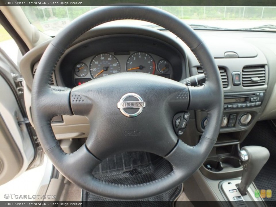 Sand Beige Interior Steering Wheel for the 2003 Nissan Sentra SE-R #63324913