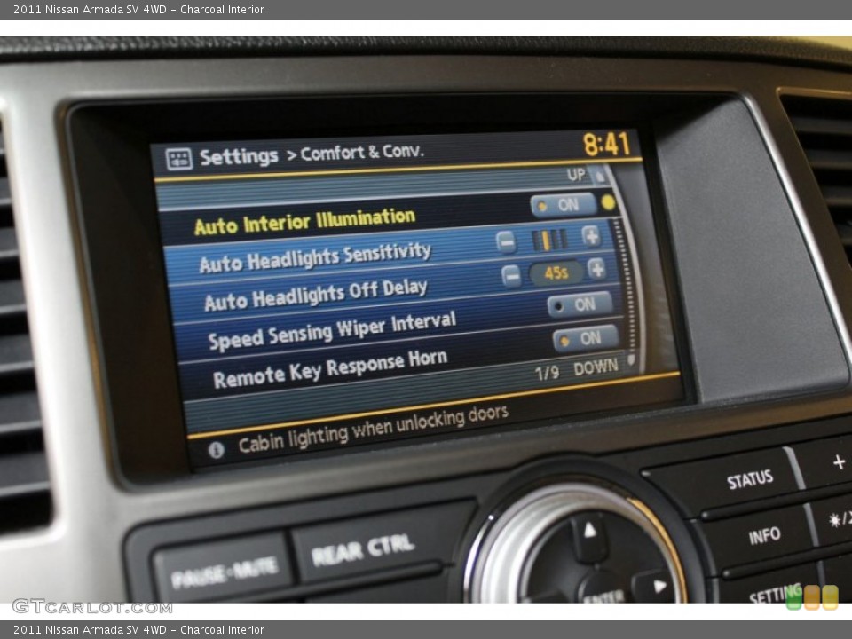 Charcoal Interior Controls for the 2011 Nissan Armada SV 4WD #63326438