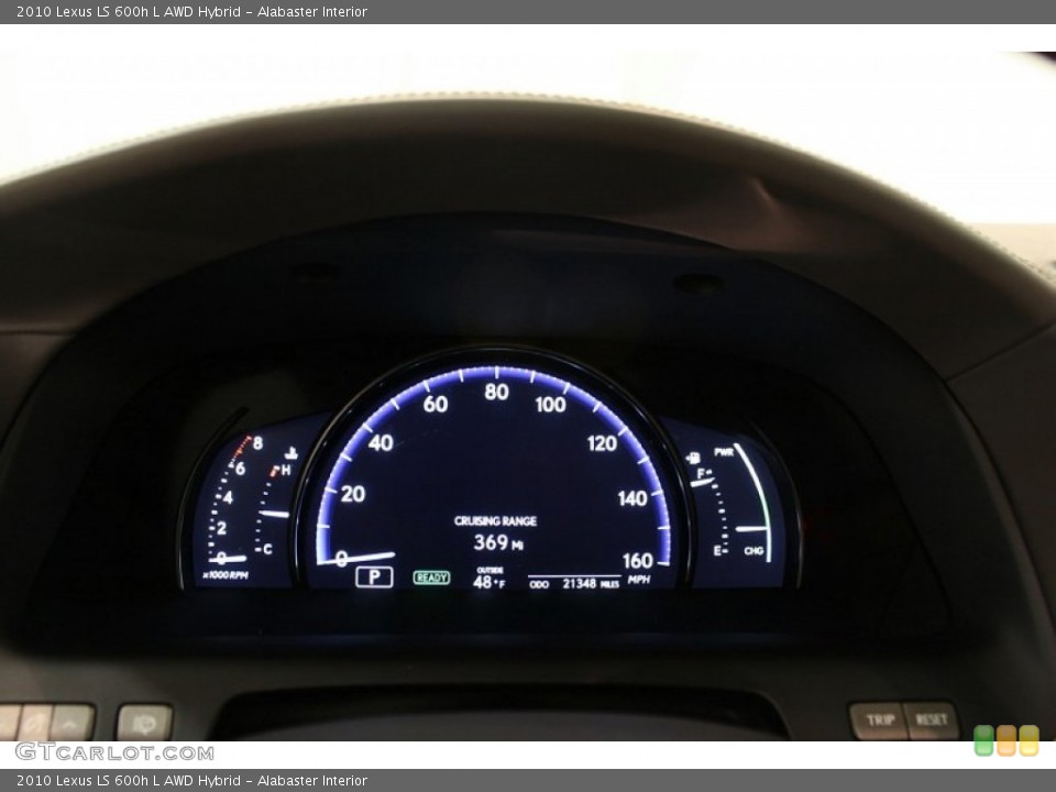 Alabaster Interior Gauges for the 2010 Lexus LS 600h L AWD Hybrid #63327763