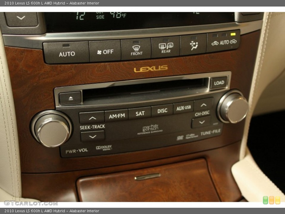 Alabaster Interior Audio System for the 2010 Lexus LS 600h L AWD Hybrid #63327904