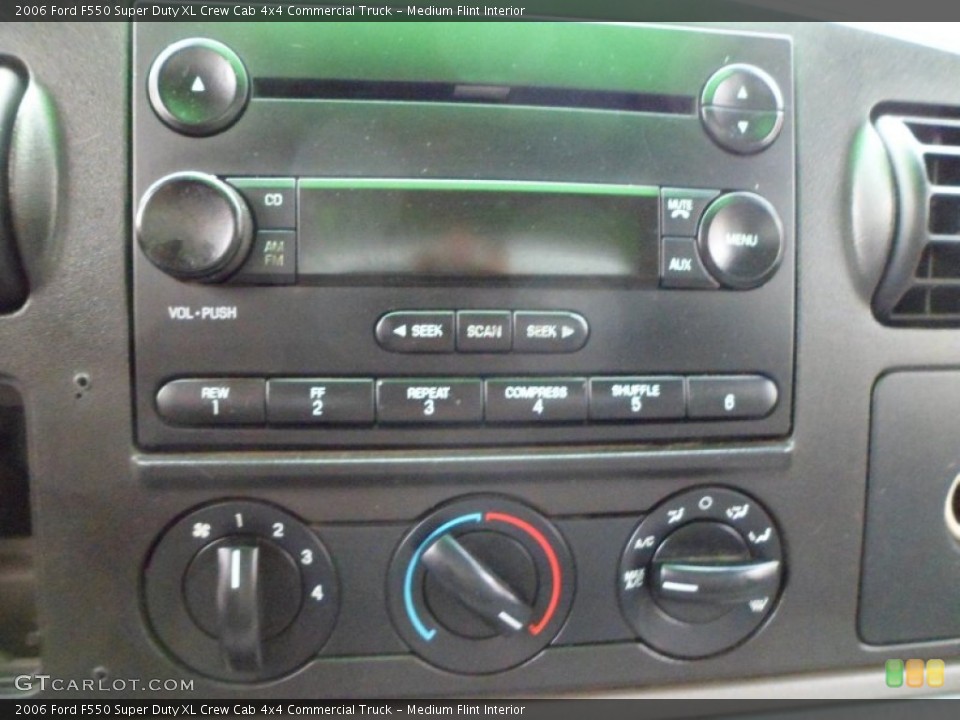 Medium Flint Interior Controls for the 2006 Ford F550 Super Duty XL Crew Cab 4x4 Commercial Truck #63328717