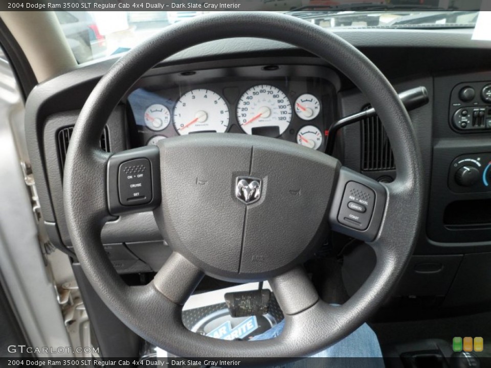 Dark Slate Gray Interior Steering Wheel for the 2004 Dodge Ram 3500 SLT Regular Cab 4x4 Dually #63329458