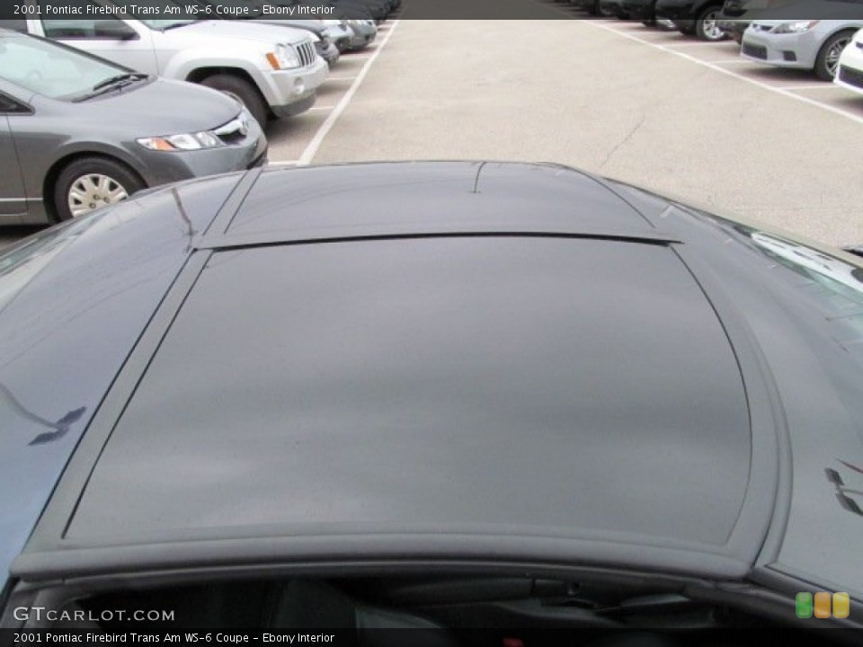 Ebony Interior Sunroof for the 2001 Pontiac Firebird Trans Am WS-6 Coupe #63331909