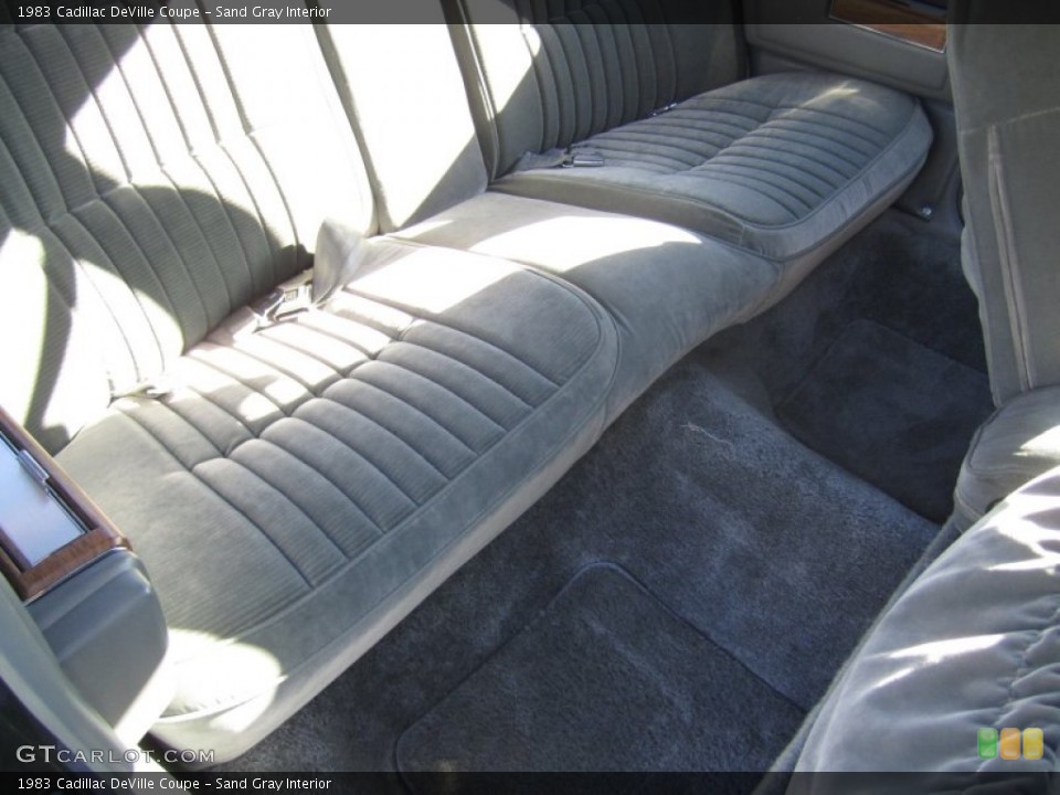 Sand Gray Interior Rear Seat for the 1983 Cadillac DeVille Coupe #63335642