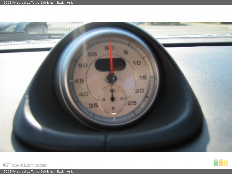 Black Interior Gauges for the 2008 Porsche 911 Turbo Cabriolet #63336090