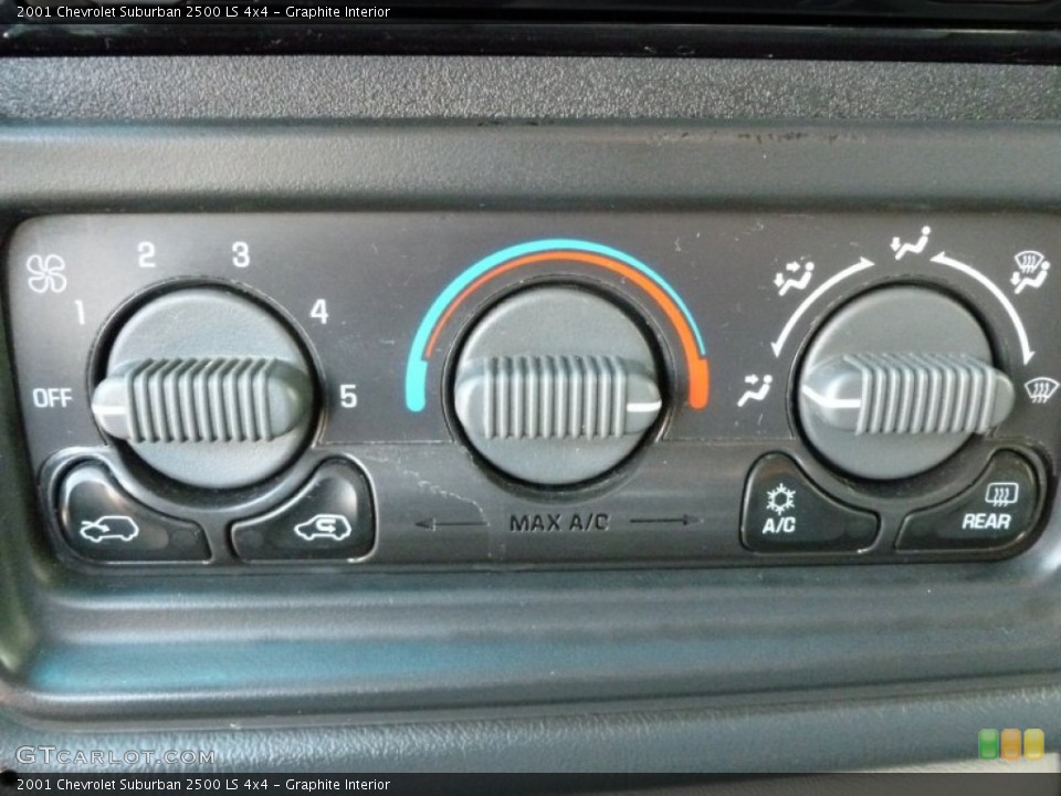Graphite Interior Controls for the 2001 Chevrolet Suburban 2500 LS 4x4 #63336329