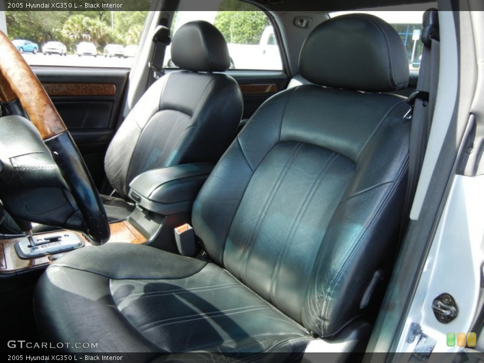 Black Interior Front Seat for the 2005 Hyundai XG350 L #63340340