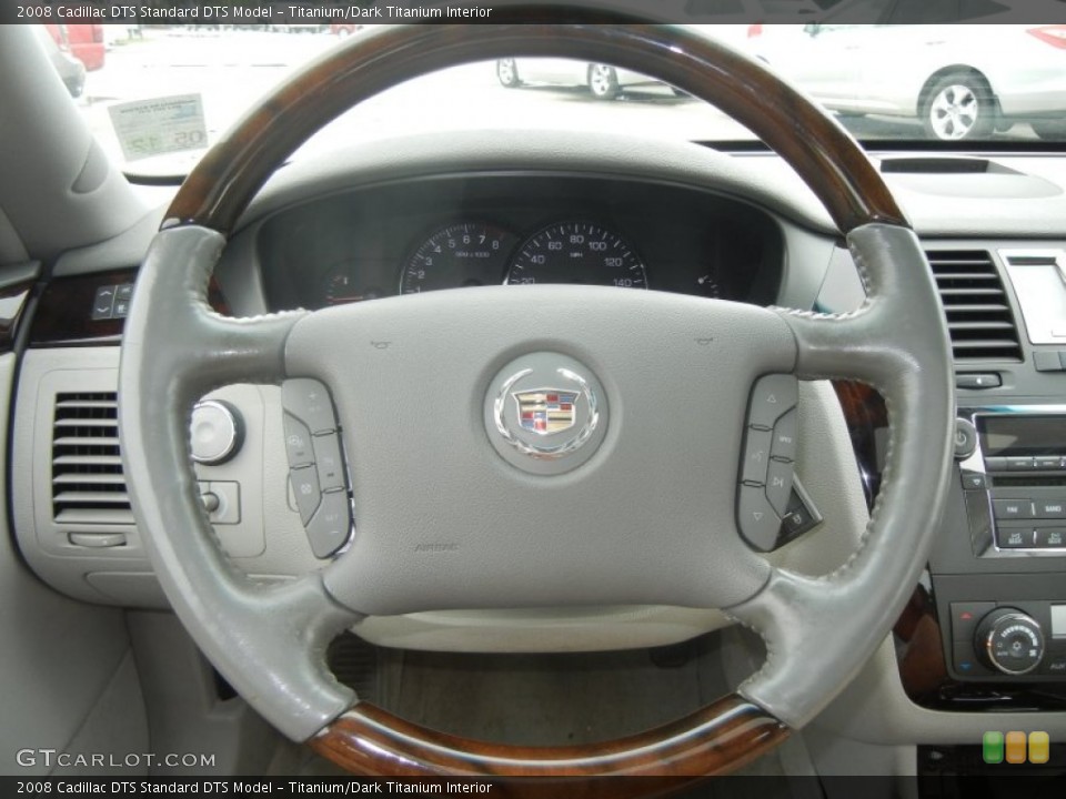 Titanium/Dark Titanium Interior Steering Wheel for the 2008 Cadillac DTS  #63340605