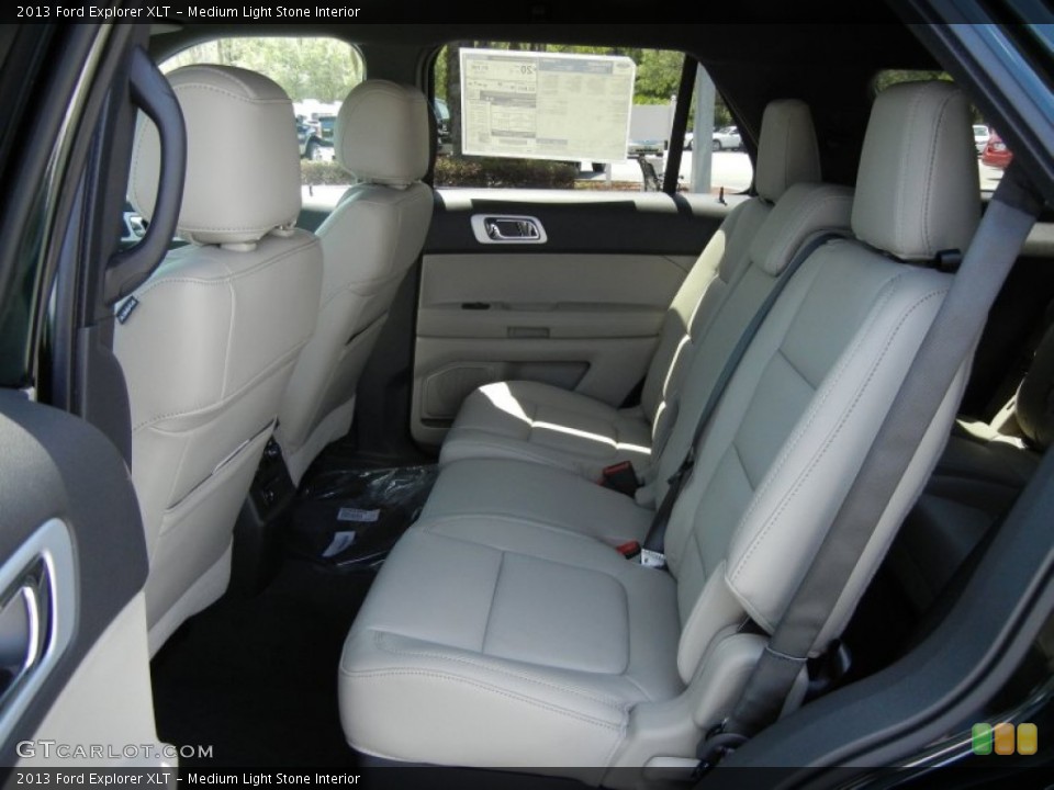 Medium Light Stone Interior Rear Seat for the 2013 Ford Explorer XLT #63340959