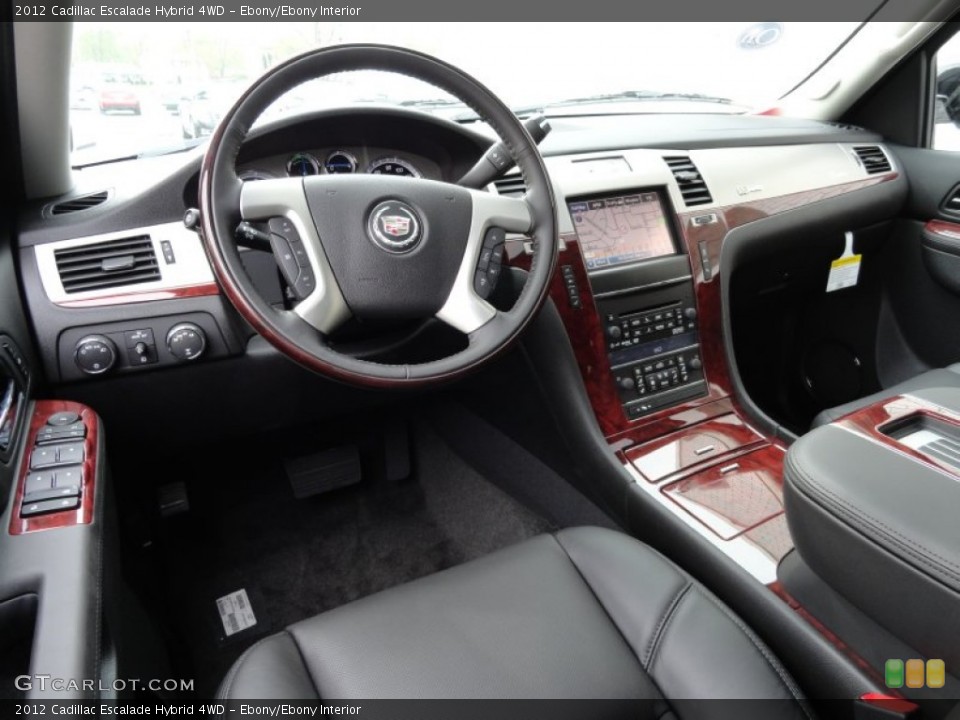 Ebony/Ebony Interior Prime Interior for the 2012 Cadillac Escalade Hybrid 4WD #63343490