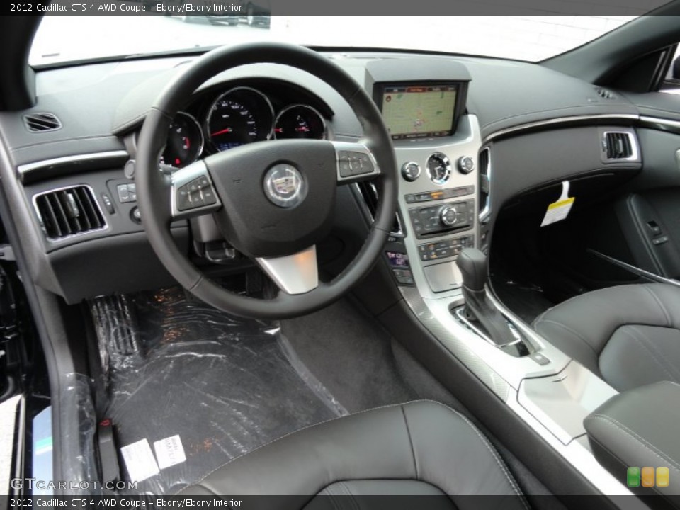 Ebony/Ebony Interior Dashboard for the 2012 Cadillac CTS 4 AWD Coupe #63343708