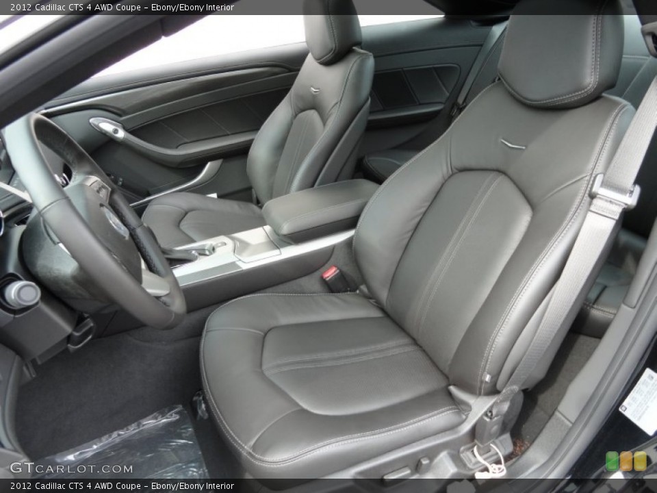 Ebony/Ebony Interior Photo for the 2012 Cadillac CTS 4 AWD Coupe #63343730