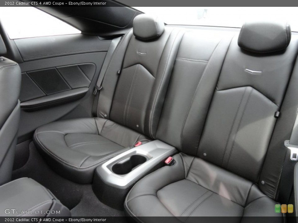 Ebony/Ebony Interior Rear Seat for the 2012 Cadillac CTS 4 AWD Coupe #63343738