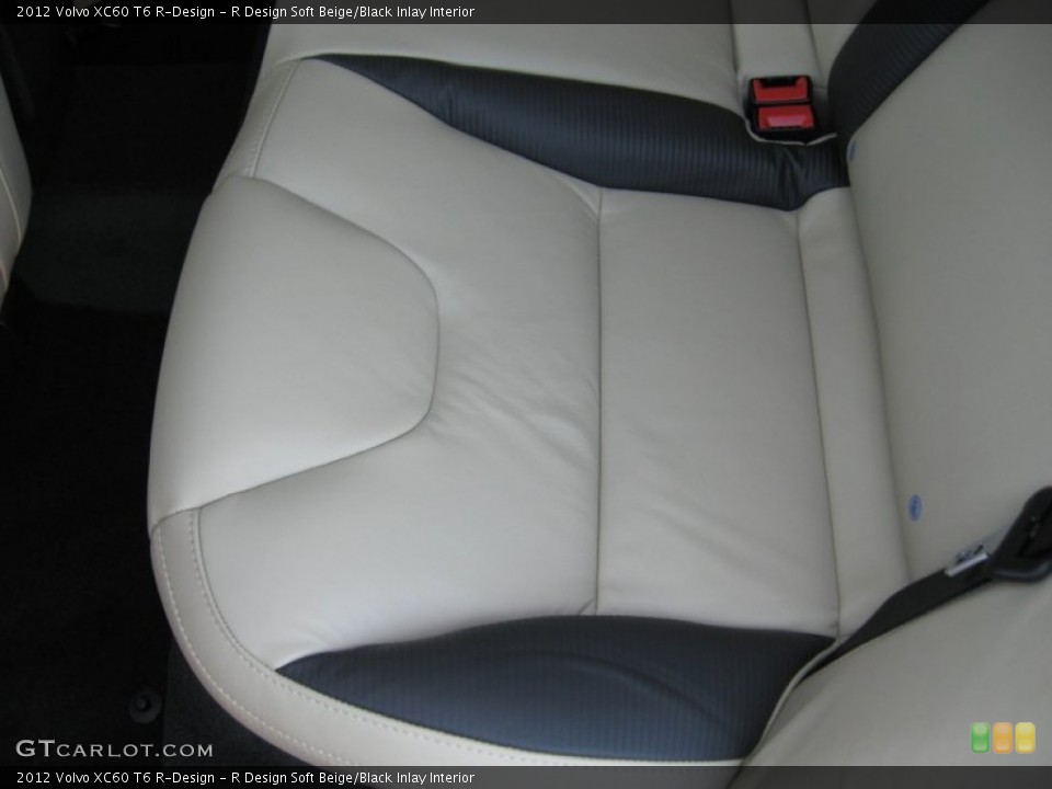 R Design Soft Beige/Black Inlay Interior Rear Seat for the 2012 Volvo XC60 T6 R-Design #63347177