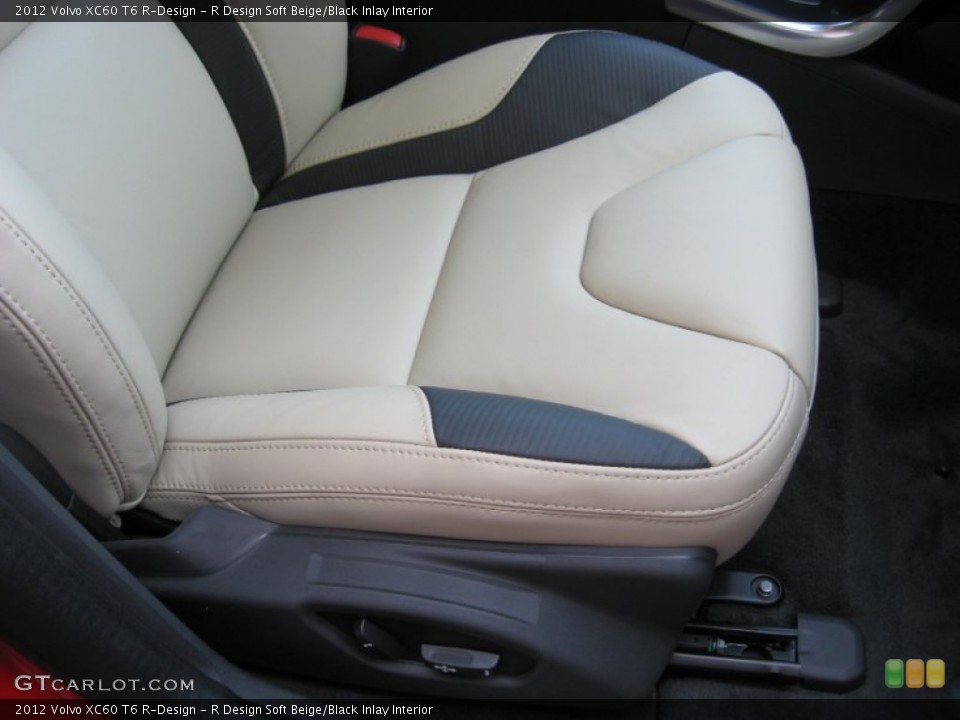 R Design Soft Beige/Black Inlay Interior Front Seat for the 2012 Volvo XC60 T6 R-Design #63347209