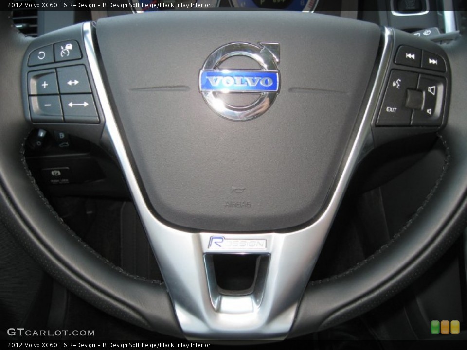 R Design Soft Beige/Black Inlay Interior Steering Wheel for the 2012 Volvo XC60 T6 R-Design #63347271