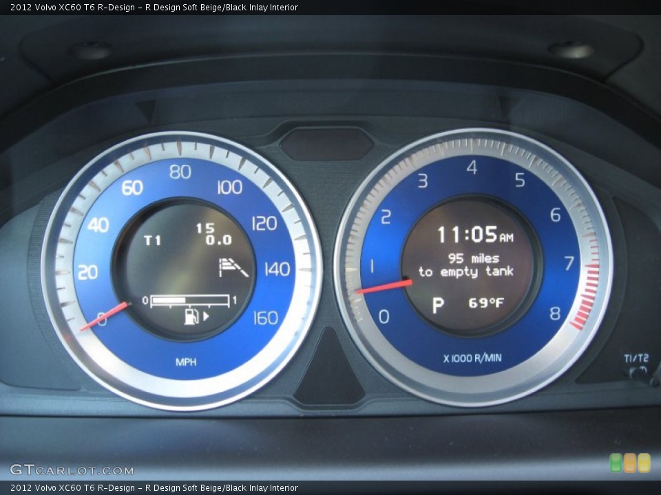R Design Soft Beige/Black Inlay Interior Gauges for the 2012 Volvo XC60 T6 R-Design #63347279