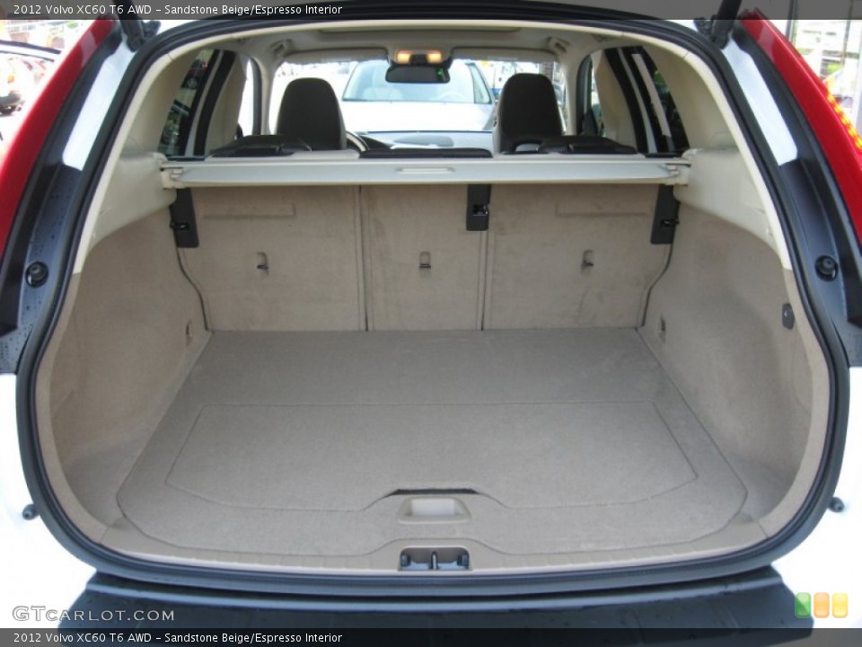 Sandstone Beige/Espresso Interior Trunk for the 2012 Volvo XC60 T6 AWD #63347402