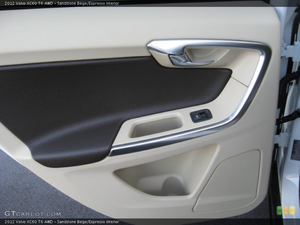 Sandstone Beige/Espresso Interior Door Panel for the 2012 Volvo XC60 T6 AWD #63347489