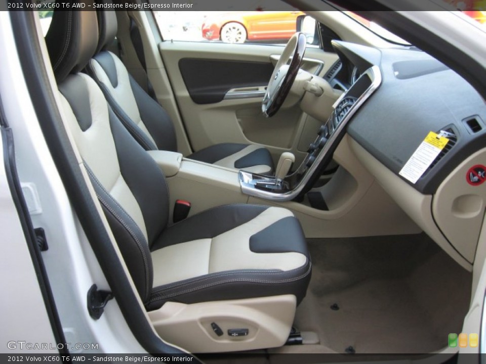 Sandstone Beige/Espresso Interior Photo for the 2012 Volvo XC60 T6 AWD #63347503