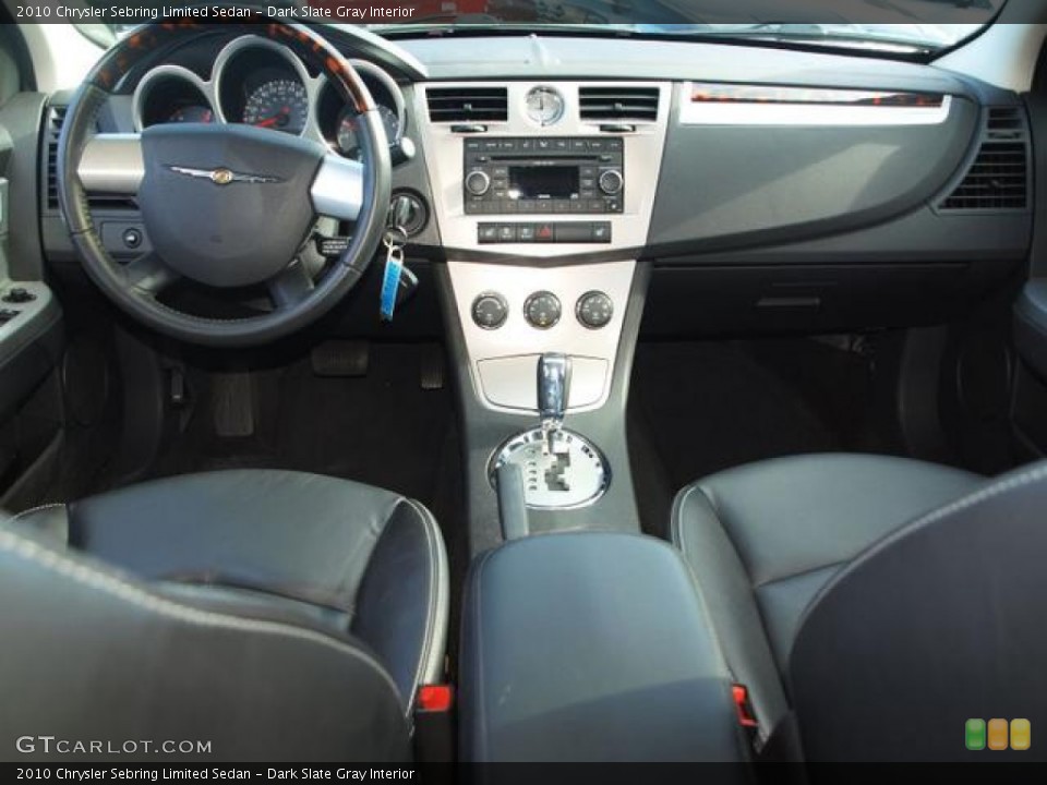 Dark Slate Gray Interior Dashboard for the 2010 Chrysler Sebring Limited Sedan #63348152