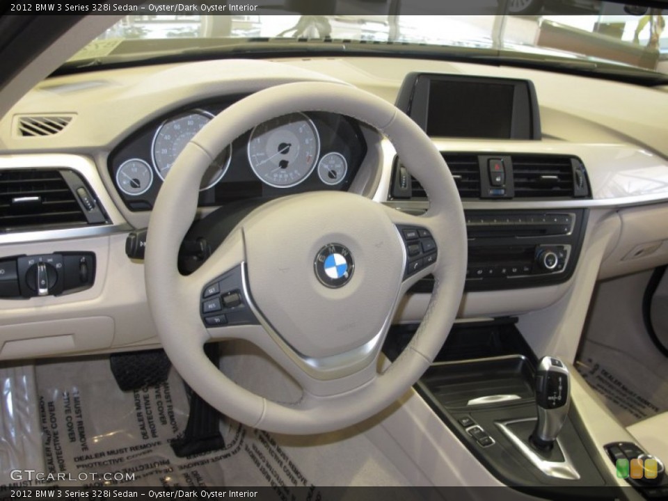 Oyster/Dark Oyster Interior Dashboard for the 2012 BMW 3 Series 328i Sedan #63349166