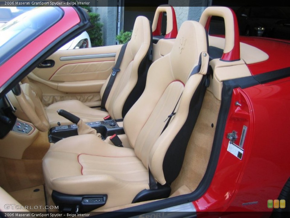 Beige Interior Front Seat for the 2006 Maserati GranSport Spyder #63349190