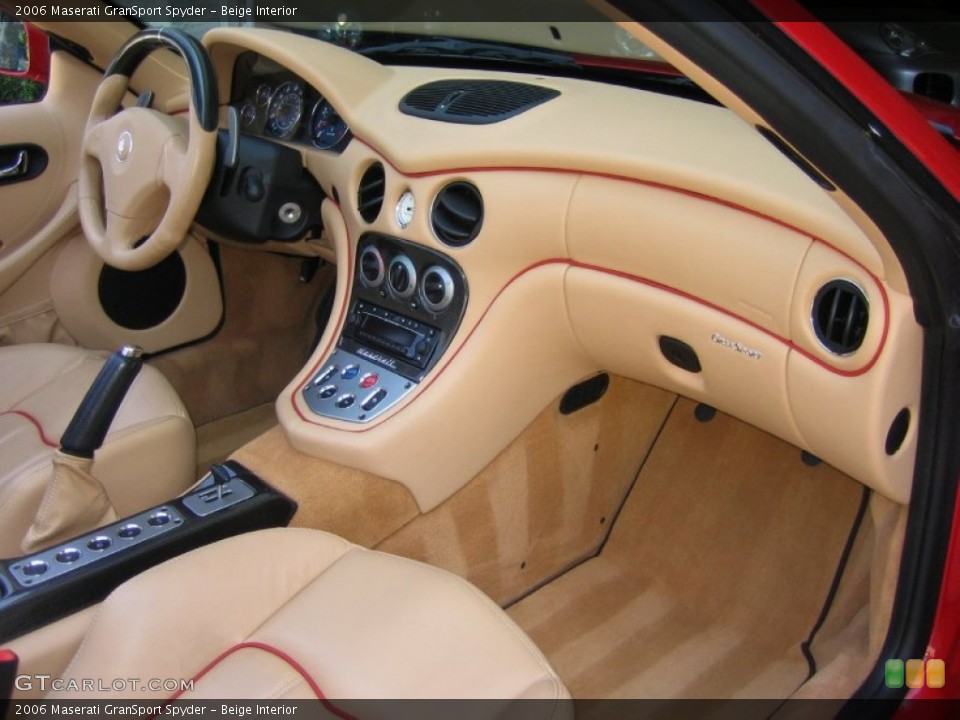 Beige Interior Dashboard for the 2006 Maserati GranSport Spyder #63349253