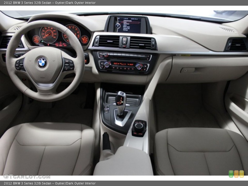 Oyster/Dark Oyster Interior Dashboard for the 2012 BMW 3 Series 328i Sedan #63349592
