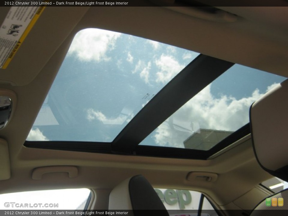 Dark Frost Beige/Light Frost Beige Interior Sunroof for the 2012 Chrysler 300 Limited #63351384