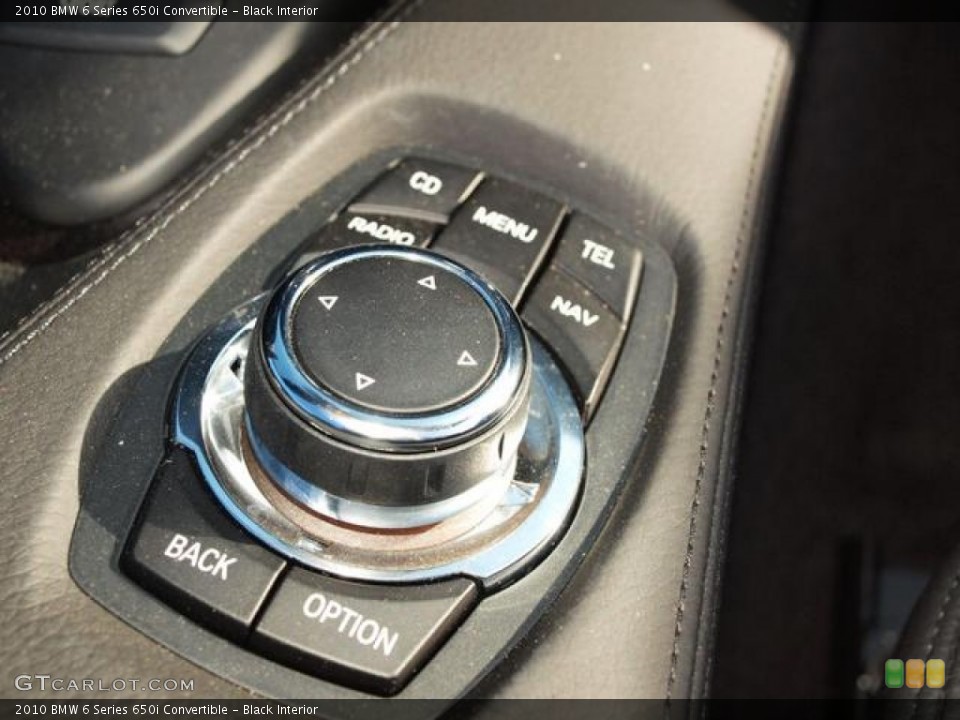 Black Interior Controls for the 2010 BMW 6 Series 650i Convertible #63354095