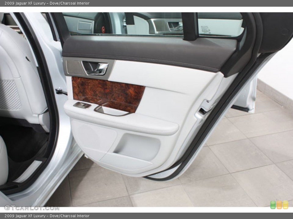 Dove/Charcoal Interior Door Panel for the 2009 Jaguar XF Luxury #63354143
