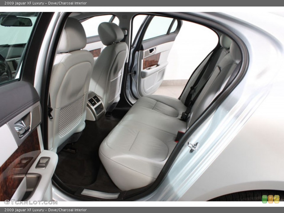 Dove/Charcoal Interior Rear Seat for the 2009 Jaguar XF Luxury #63354200