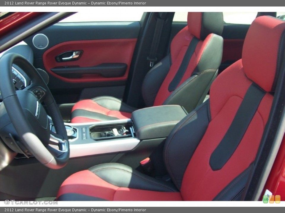 Dynamic Ebony/Pimento Interior Photo for the 2012 Land Rover Range Rover Evoque Dynamic #63355073