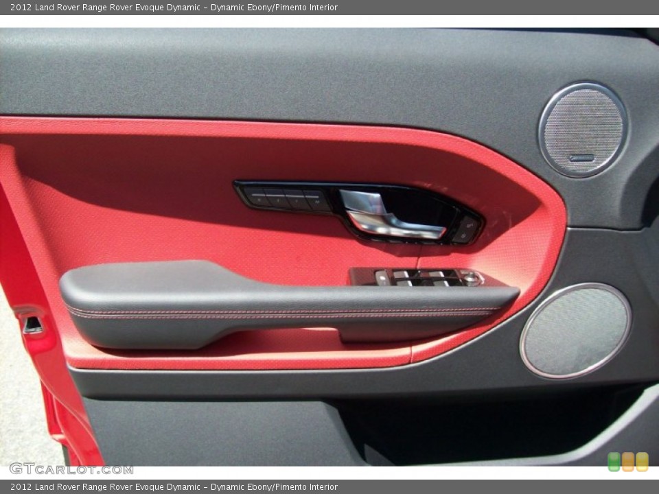 Dynamic Ebony/Pimento Interior Door Panel for the 2012 Land Rover Range Rover Evoque Dynamic #63355118