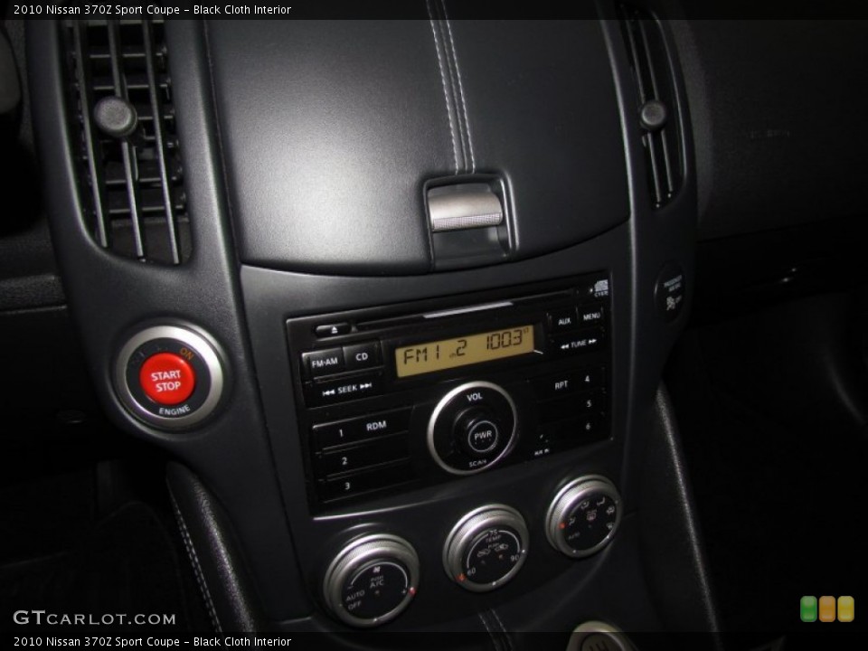 Black Cloth Interior Controls for the 2010 Nissan 370Z Sport Coupe #63356615