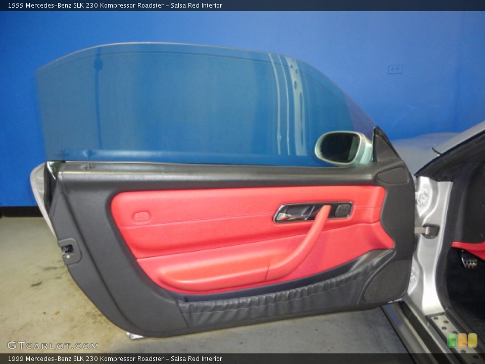 Salsa Red Interior Door Panel for the 1999 Mercedes-Benz SLK 230 Kompressor Roadster #63358162