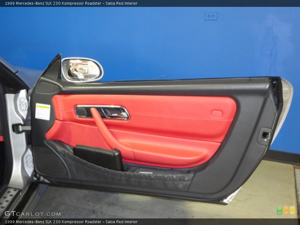 Salsa Red Interior Door Panel for the 1999 Mercedes-Benz SLK 230 Kompressor Roadster #63358182