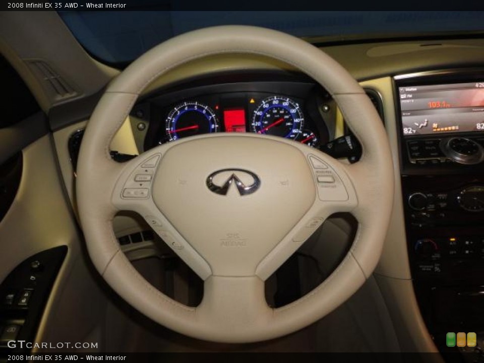 Wheat Interior Steering Wheel for the 2008 Infiniti EX 35 AWD #63359661