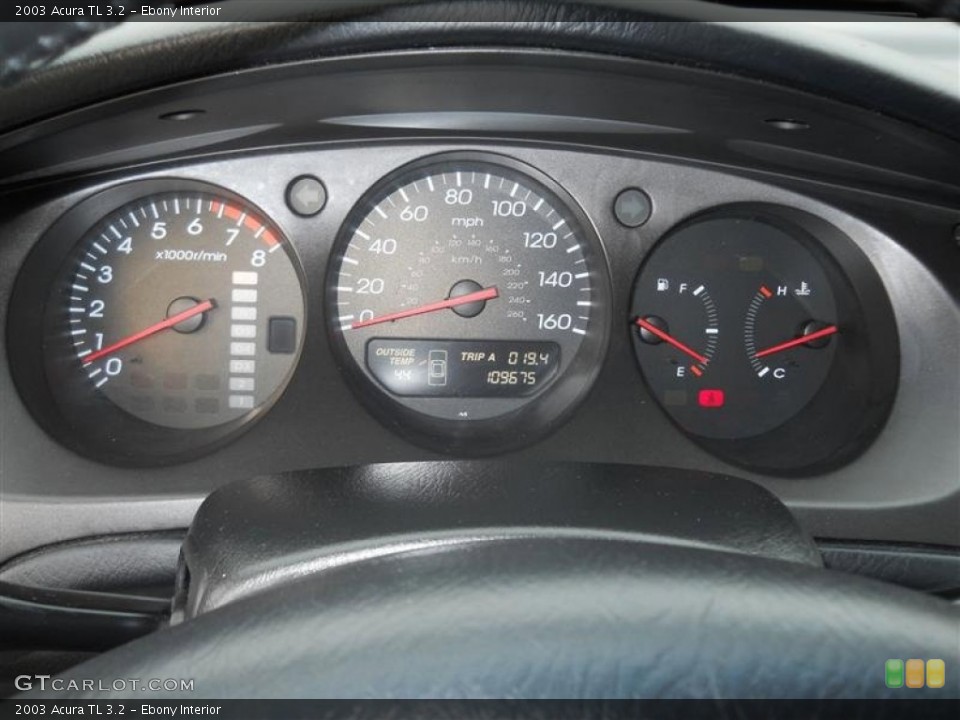 Ebony Interior Gauges for the 2003 Acura TL 3.2 #63360080